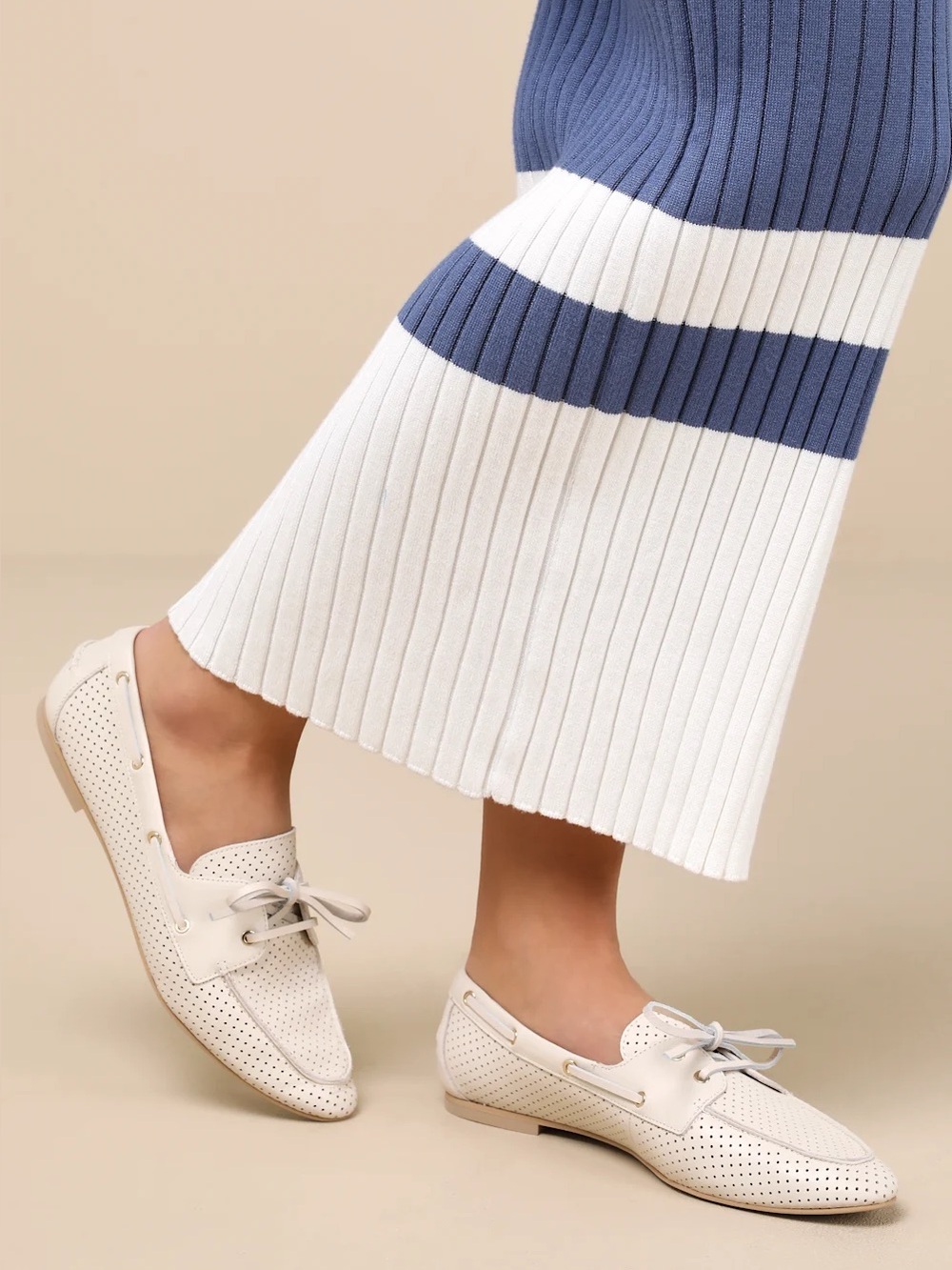 Women’s Dolce Vita Lakin Ivory Leather Loafers